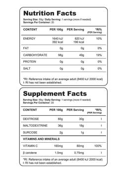 Body Fuel 1000g - narandža 2